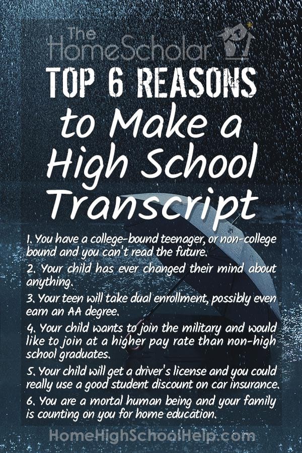 Top 6 Reasons To Make A High School Transcript