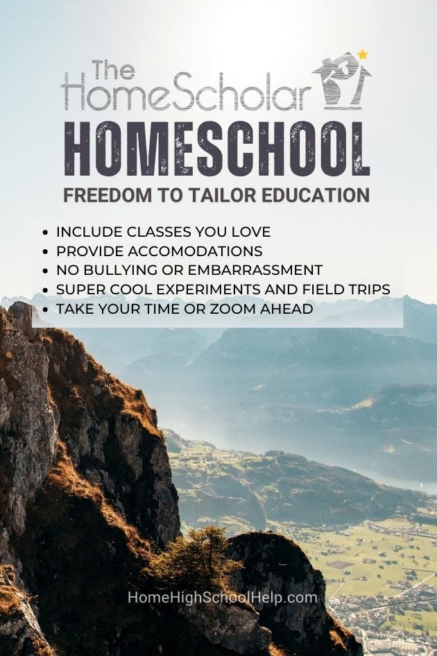 homeschool freedom to tailor education pin