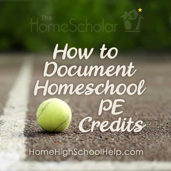 How to document homeschool PE credits
