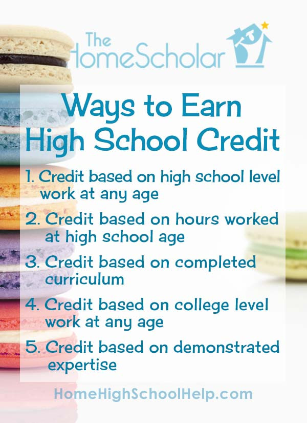 Ways to Earn High School Credit Homeschool High School