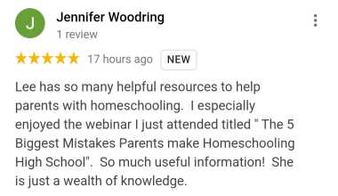 homeschool high school homeschooling mistakes jennifer w google review