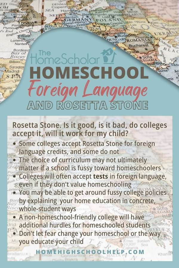 Homeschool Foreign Language And Rosetta Stone