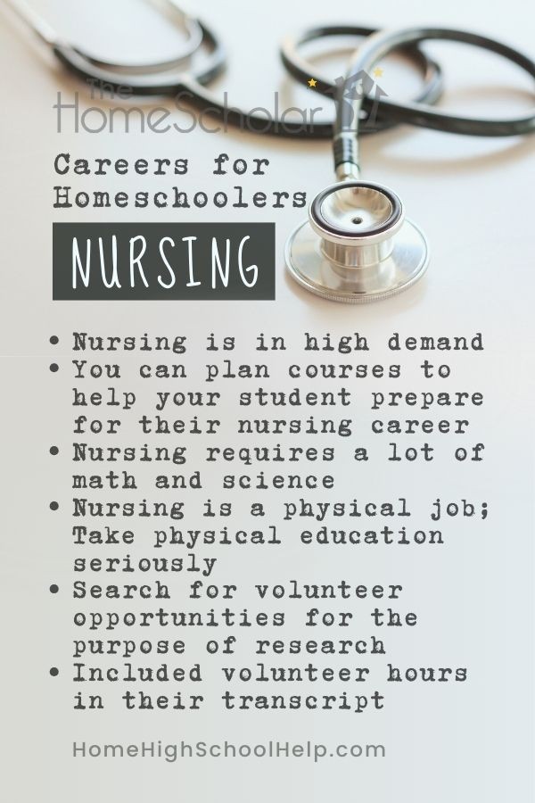 Careers for Homeschoolers: Nursing