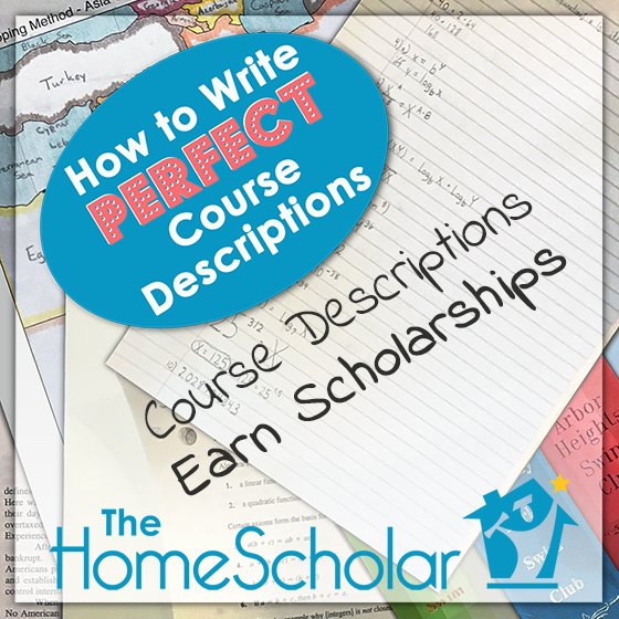 Homeschool Course Descriptions Earn Scholarships