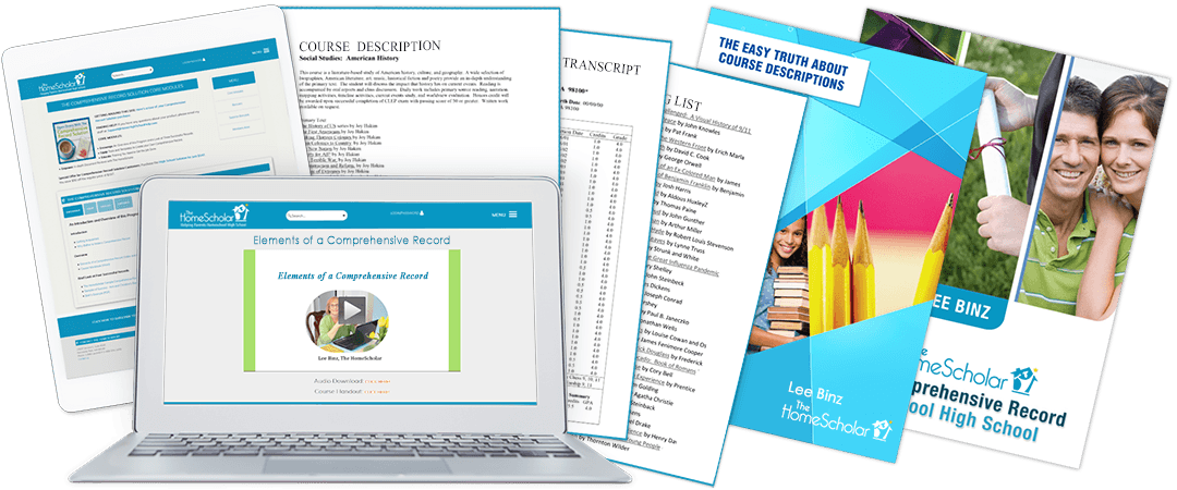 Record solution resources around a computer with course material
